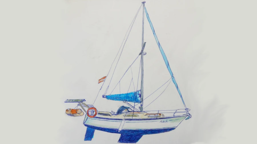 El Azul en el puerto de Burriana